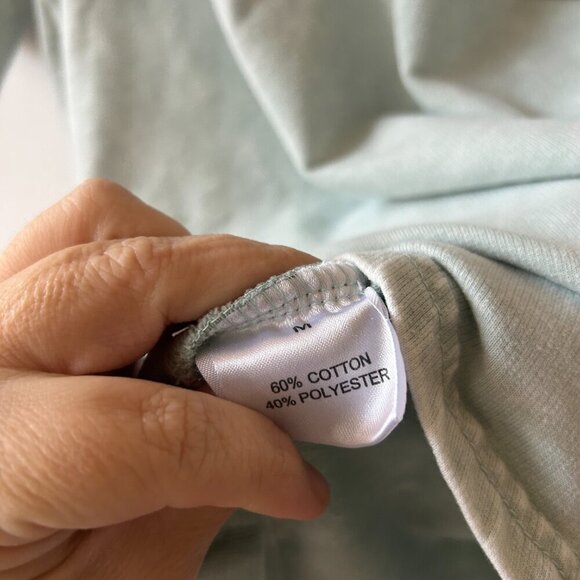 Jane and Delancey Top Womens Small Blue Short Sleeve Sweatshirt V-neck - Picture 6 of 8